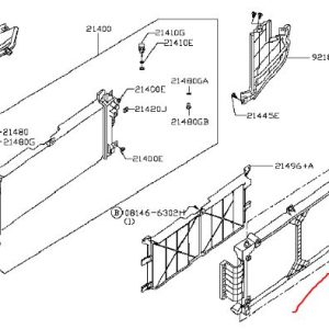 резиновая опора радиатора нісан ліф низ б/у
