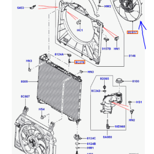 перевірений, взборі з електромотором вентилятор Range Rover L405, L494 (Sport)