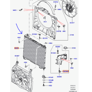 перевірений, гарантія, радіатор охолодження двигна Range Rover L405, L494 (Sport)